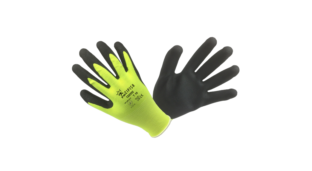 Guante alta visibilidad látex foam 122552