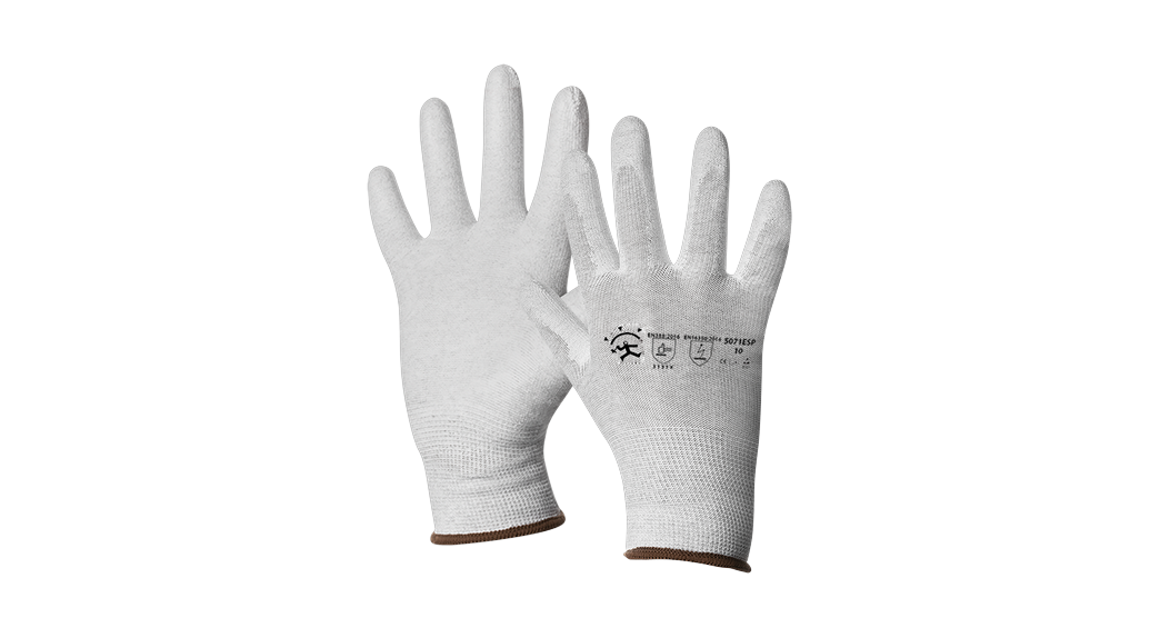 Guante confeccionado en hilo continuo y fibra de carbono 5071ESP