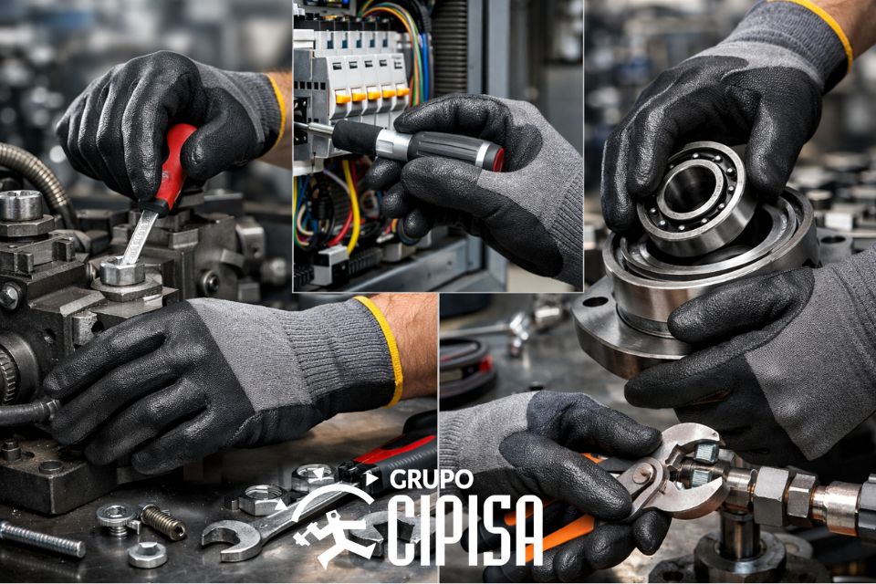 Guantes de seguridad de diferentes materiales para uso profesional