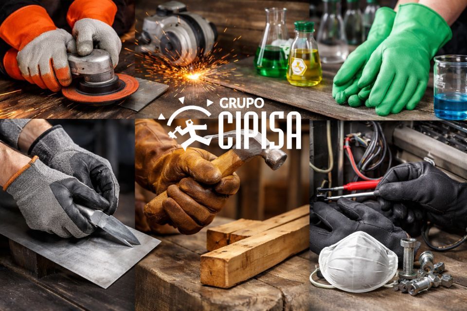 Guantes de protección laboral según el riesgo y el tipo de trabajo