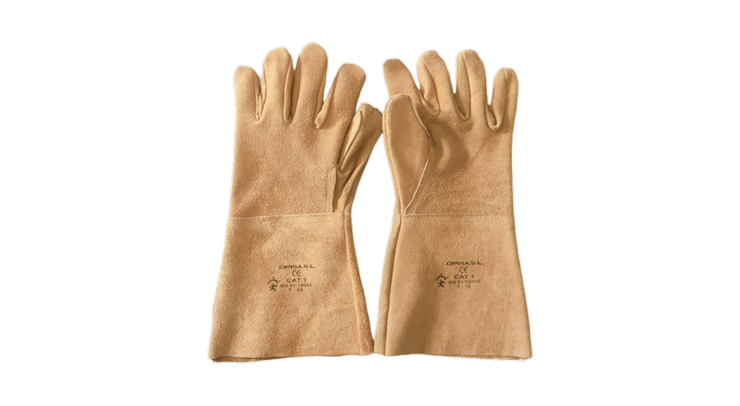Guante ambidiestro largo serraje vacuno GU0119902