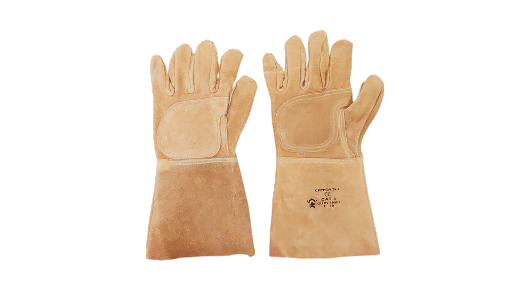 Guante ambidiestro largo serraje vacuno GU0119903