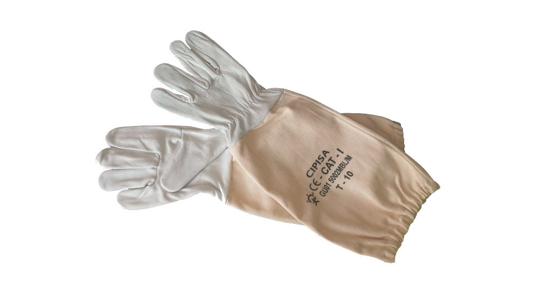 Guante piel flor vacuno en palma y dorso GU015002MBL/M