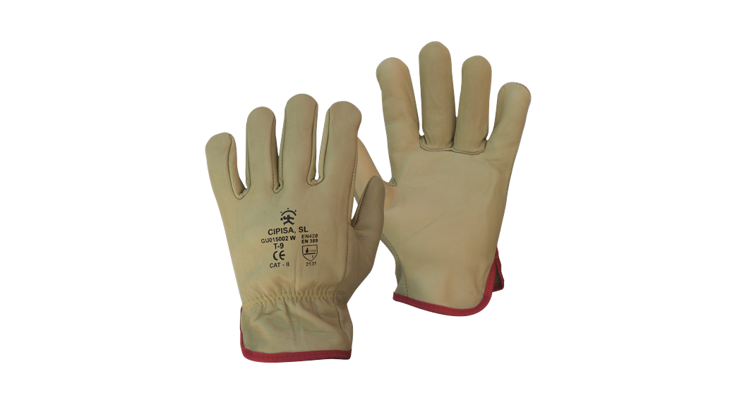 Guante tipo conductor piel flor vacuno GU015002W