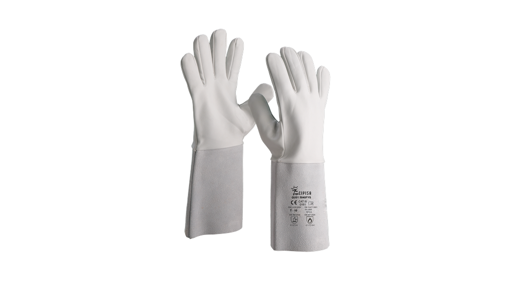 Guante piel flor vacuno con puño de serraje GU015040FYS