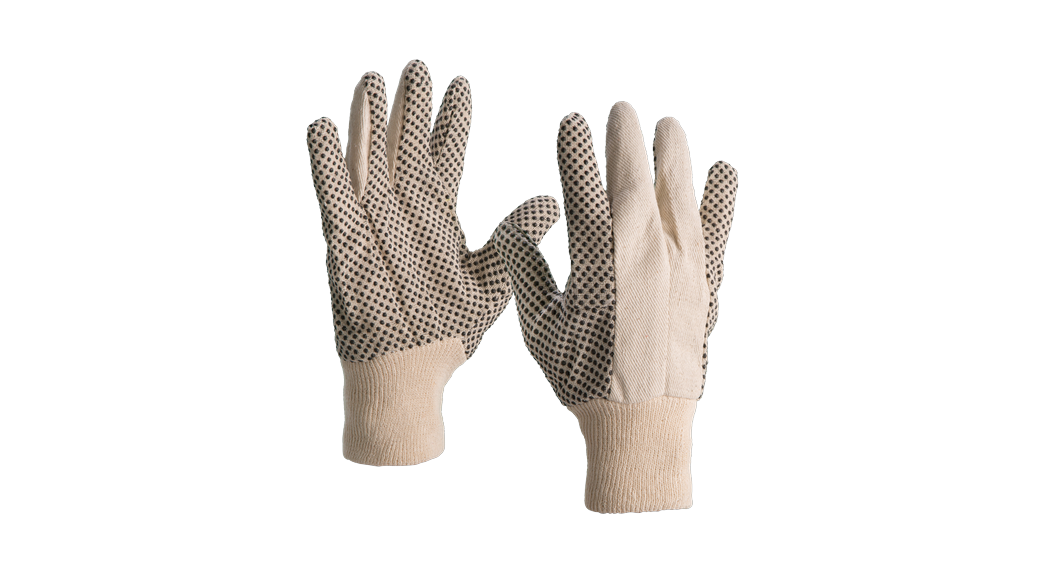 Guante malla algodón puntos PVC GU028011