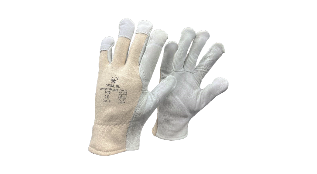 Guante piel flor cabra en palma y los uñeros GU03INTBA