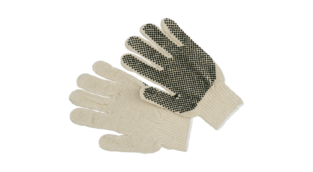 Guante punto algodón poliéster puntos PVC GU14P1280