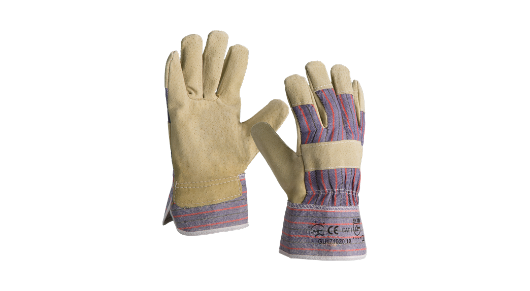 Guante tipo americano serraje piel porcino GU171020
